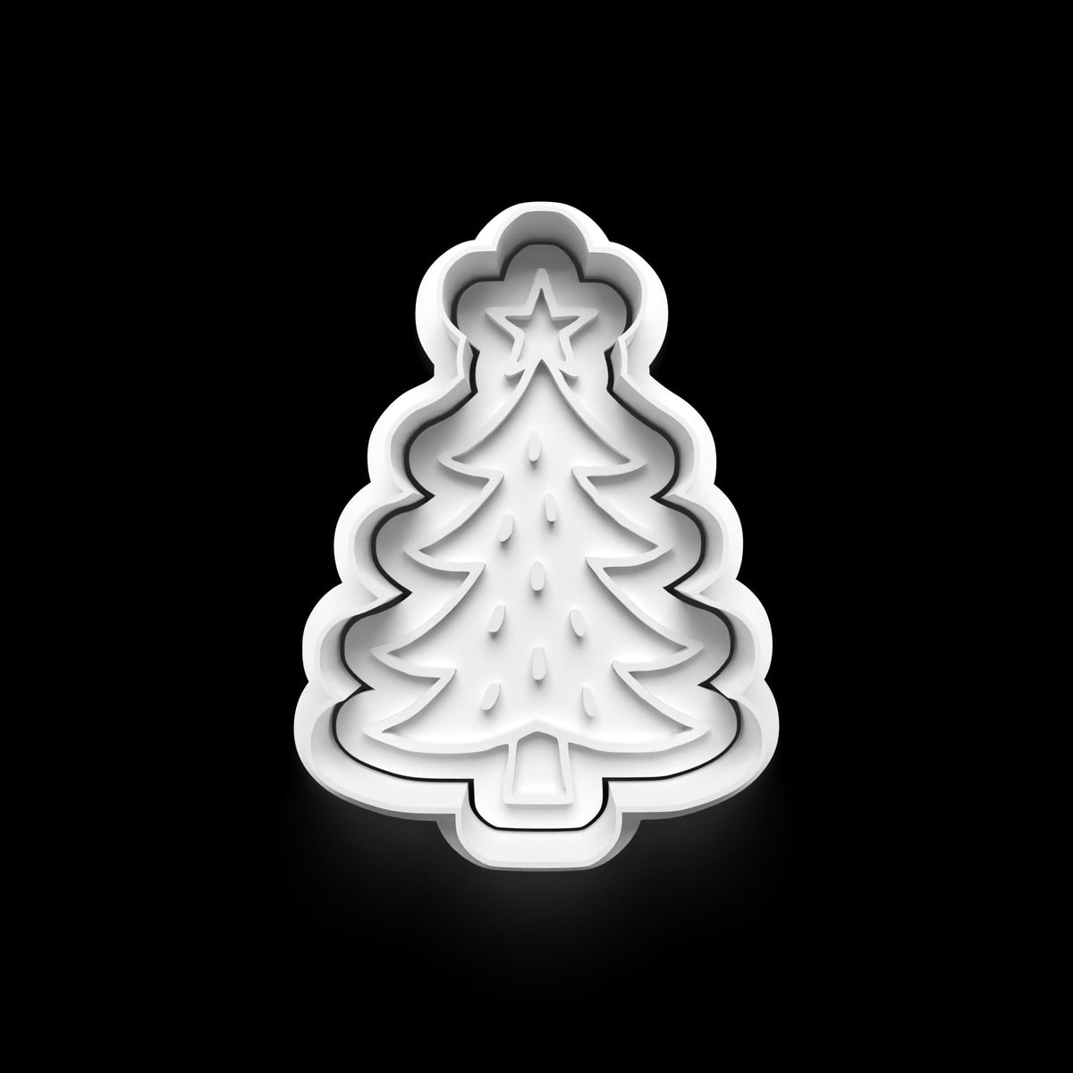 Christmas Cookie Cutter: 3D Printed Fondant Clay Cutter