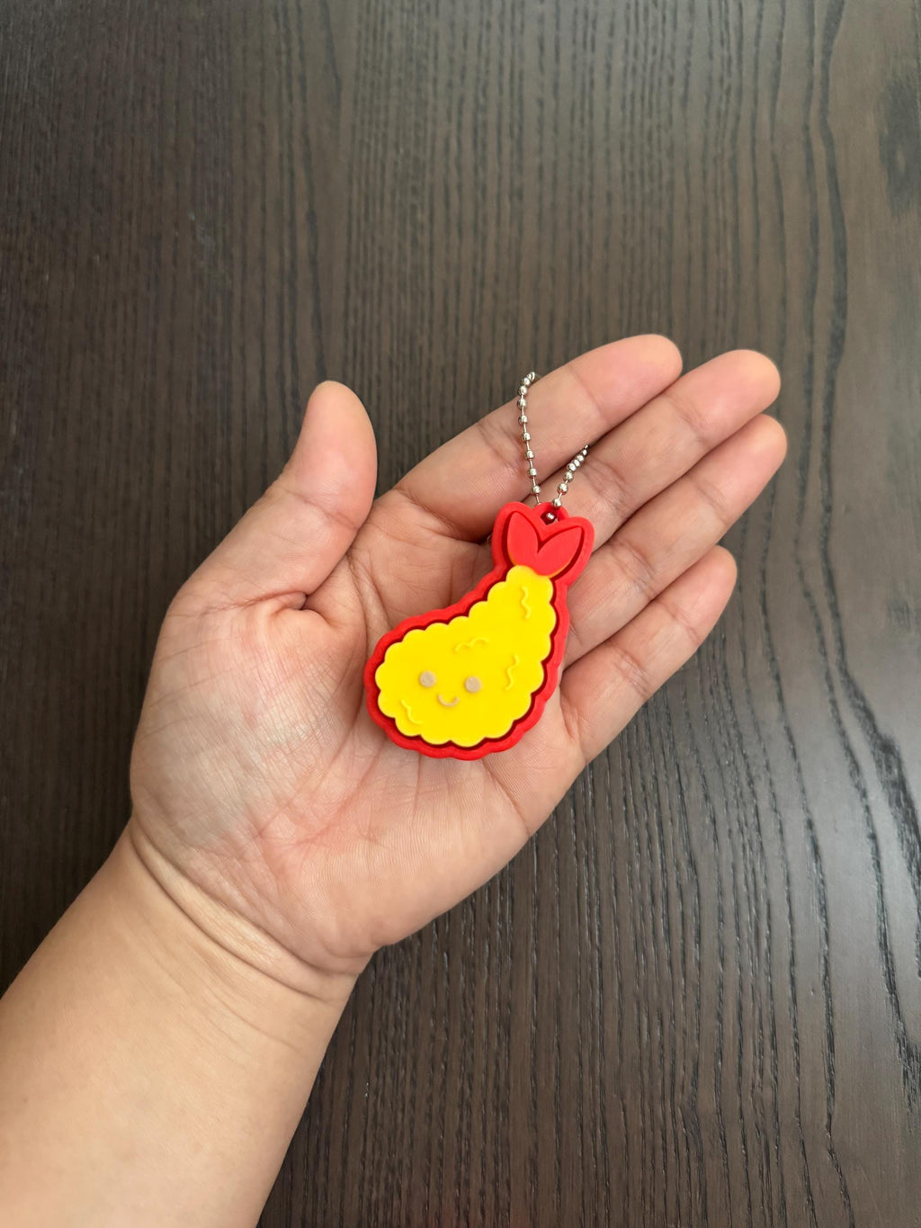 Sushi Theme Clicker Keychain: Onigiri, Tempura