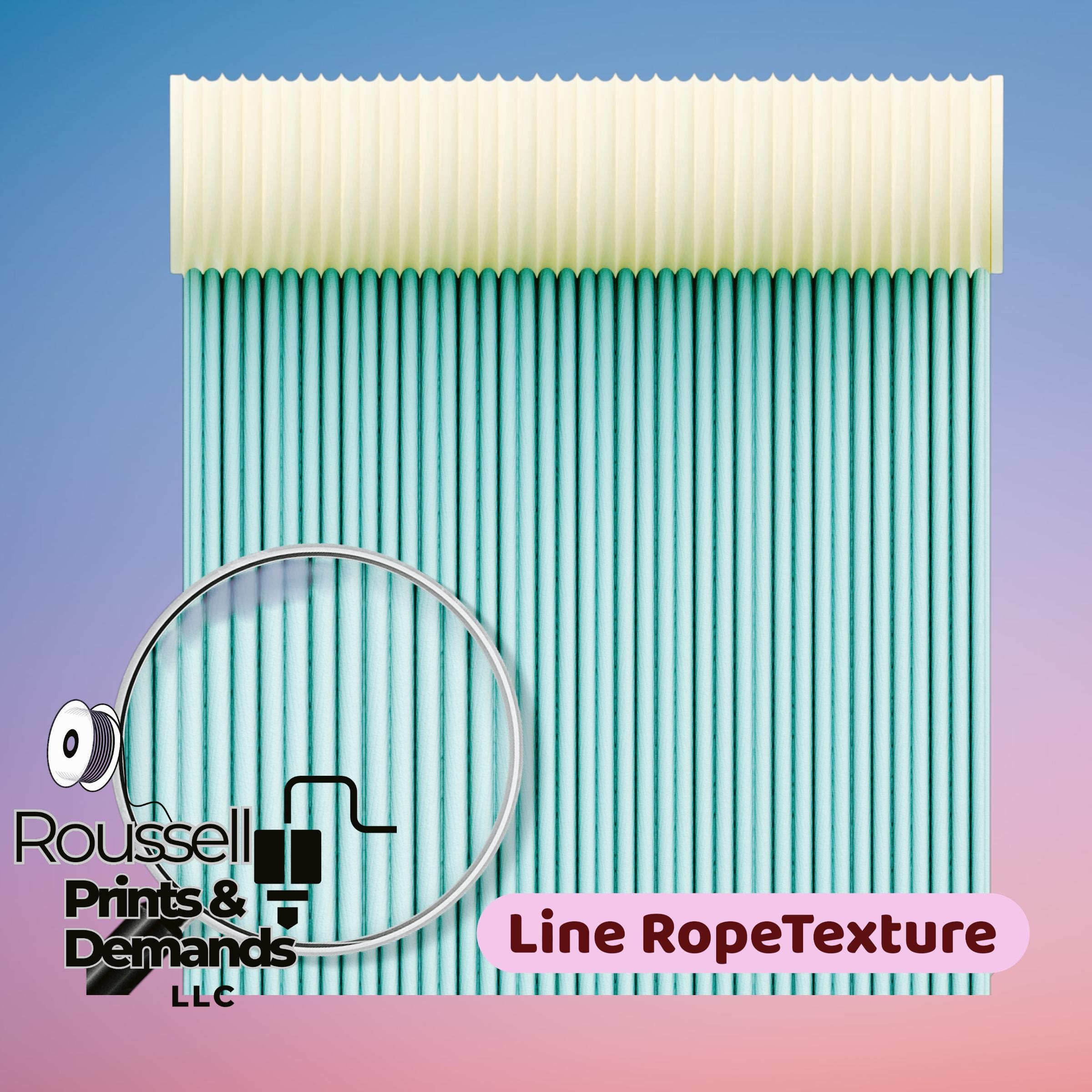 Line RopeTexture Roller 3d printed