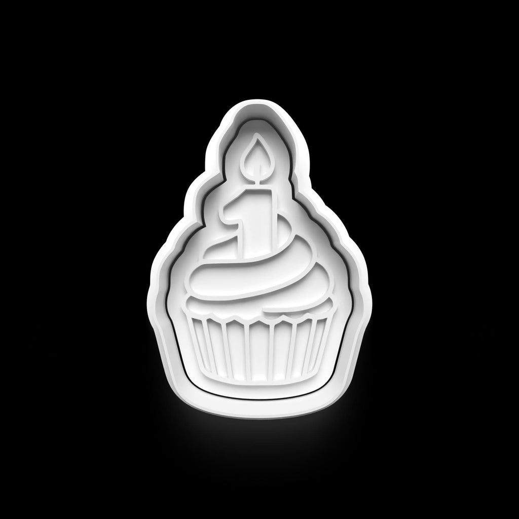 First Birthday Theme Cookie Cutter: 3D Printed Fondant & Clay Cutter