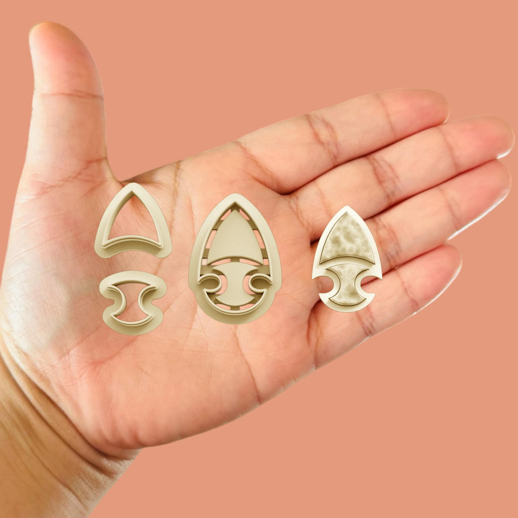 Fish with Precious Stone C Clay Cutters Polymer Clay cutter
