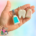 Tooth / Toothpaste  Clicker Keychain: