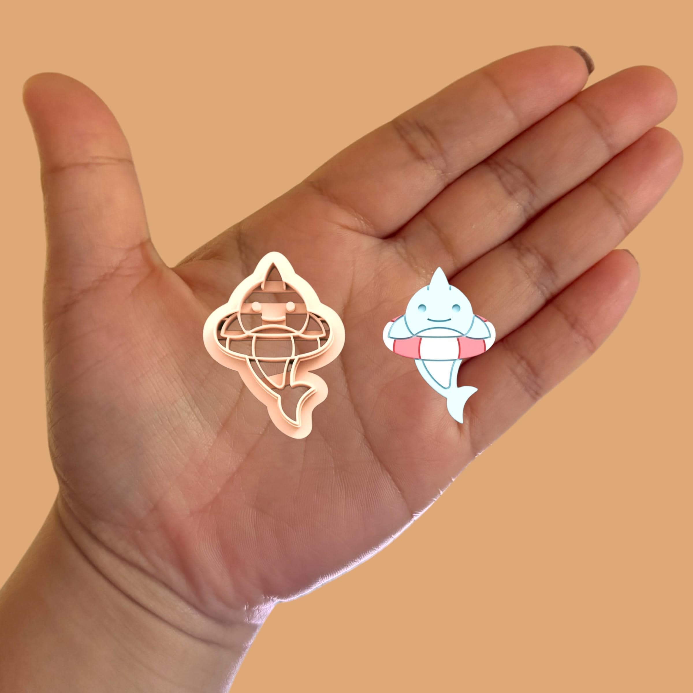 Cute Shark  Earring Clay Cutter