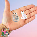 Flower Cat Charm Clay Cutter 3d printed