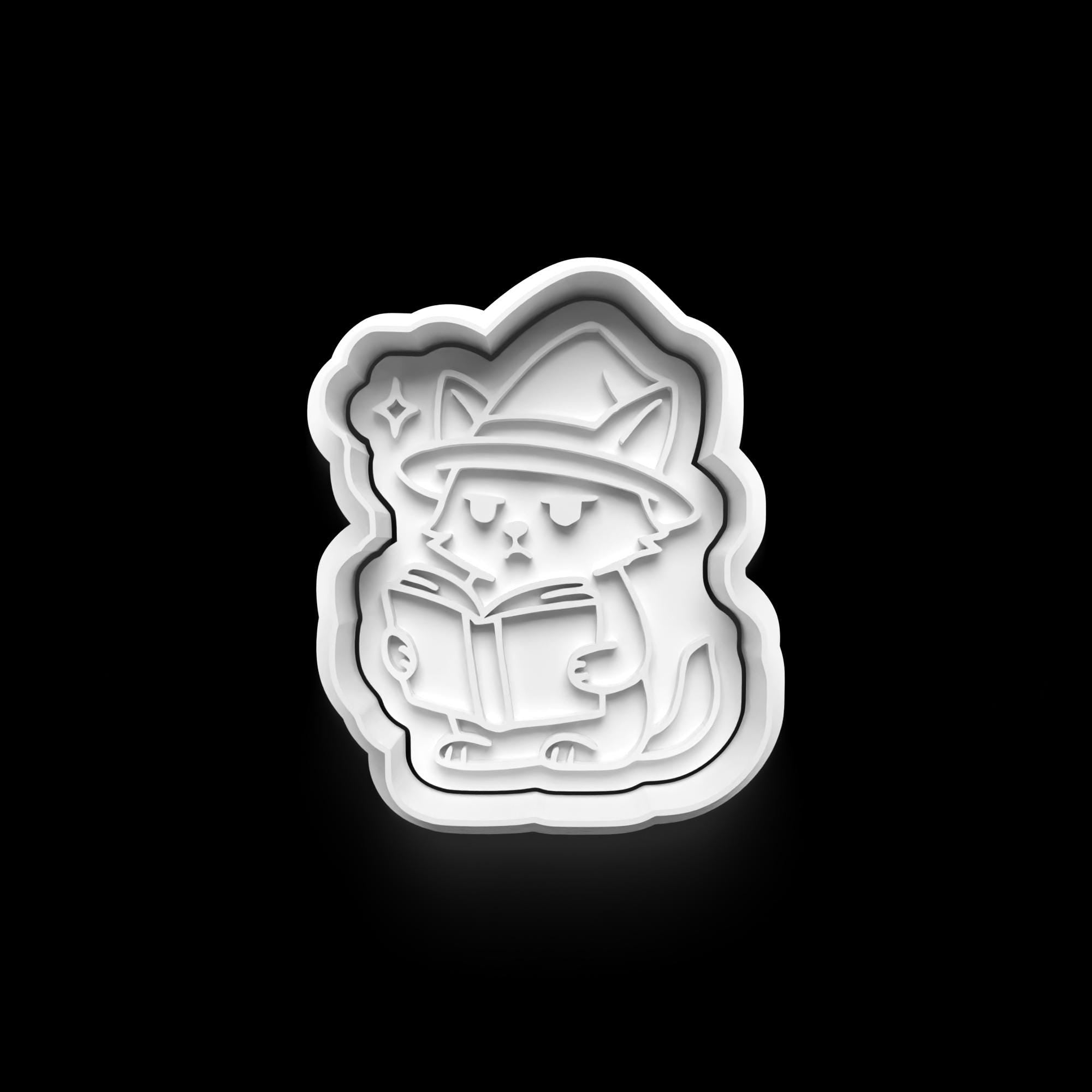 Magic Cat  Theme: 3D Printed Fondant, Clay Cutter, Cookie cutter