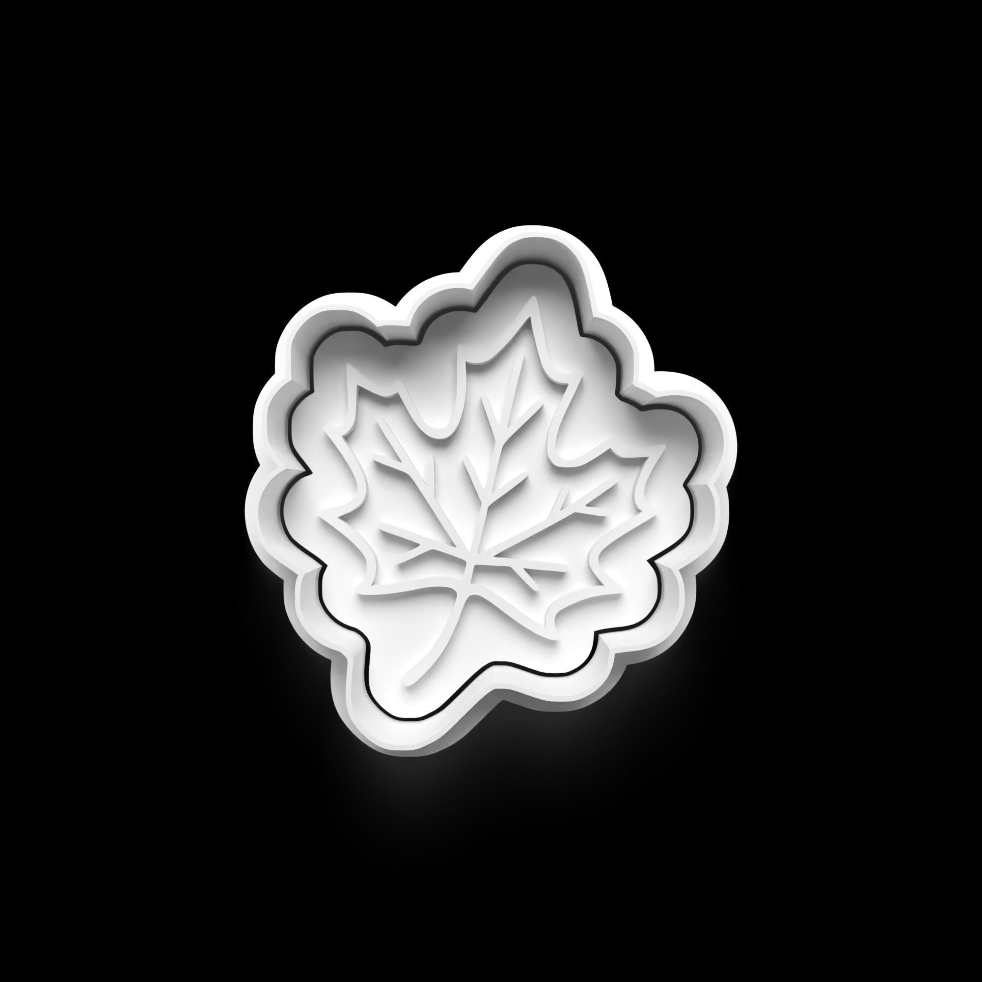 Fall Autumn Theme Cookie Cutter: 3D Printed Fondant & Clay Cutter