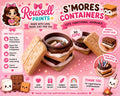S'mores Container kawaii storage for pens and pencils by Roussell Prints