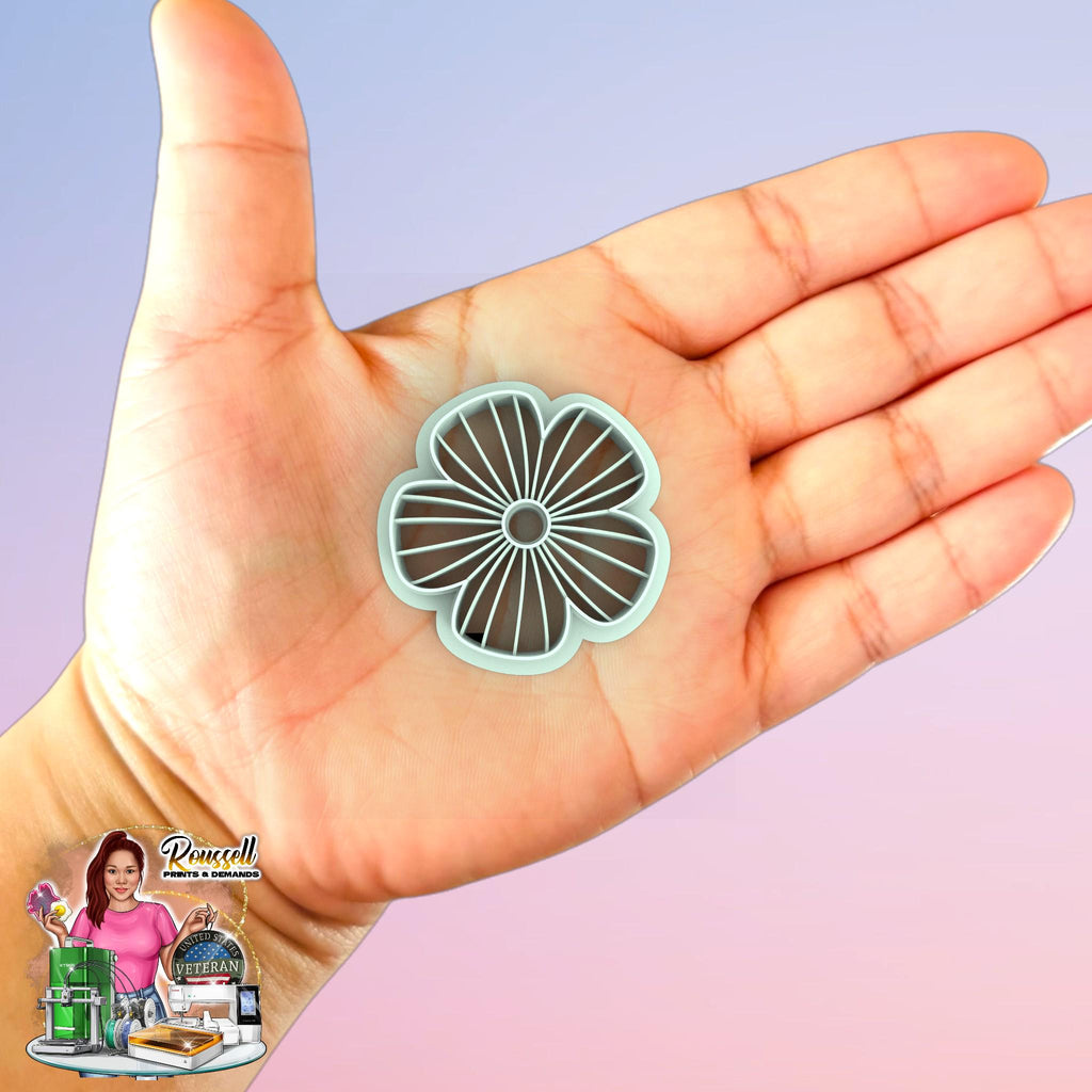 Stripe daisy Cutter Clay Cutters