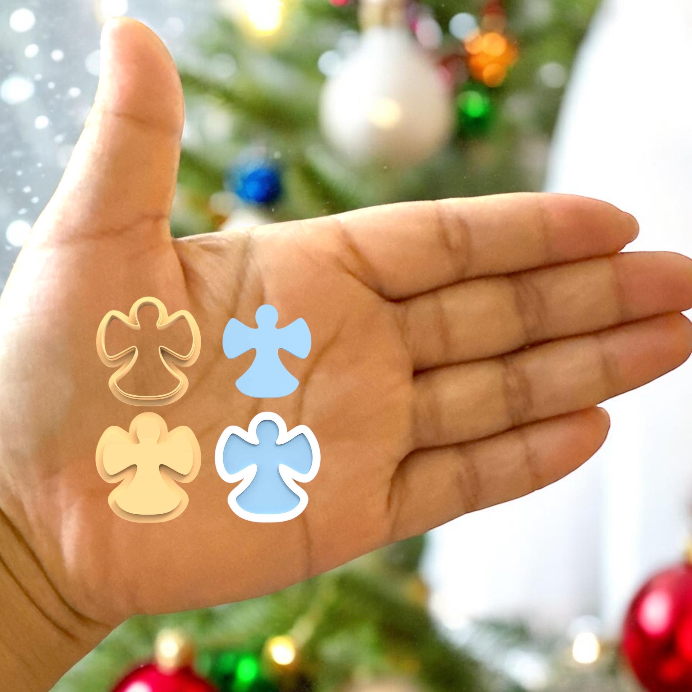 Christmas Snow Angel Polymer Clay Cutter | Holiday Crafting
