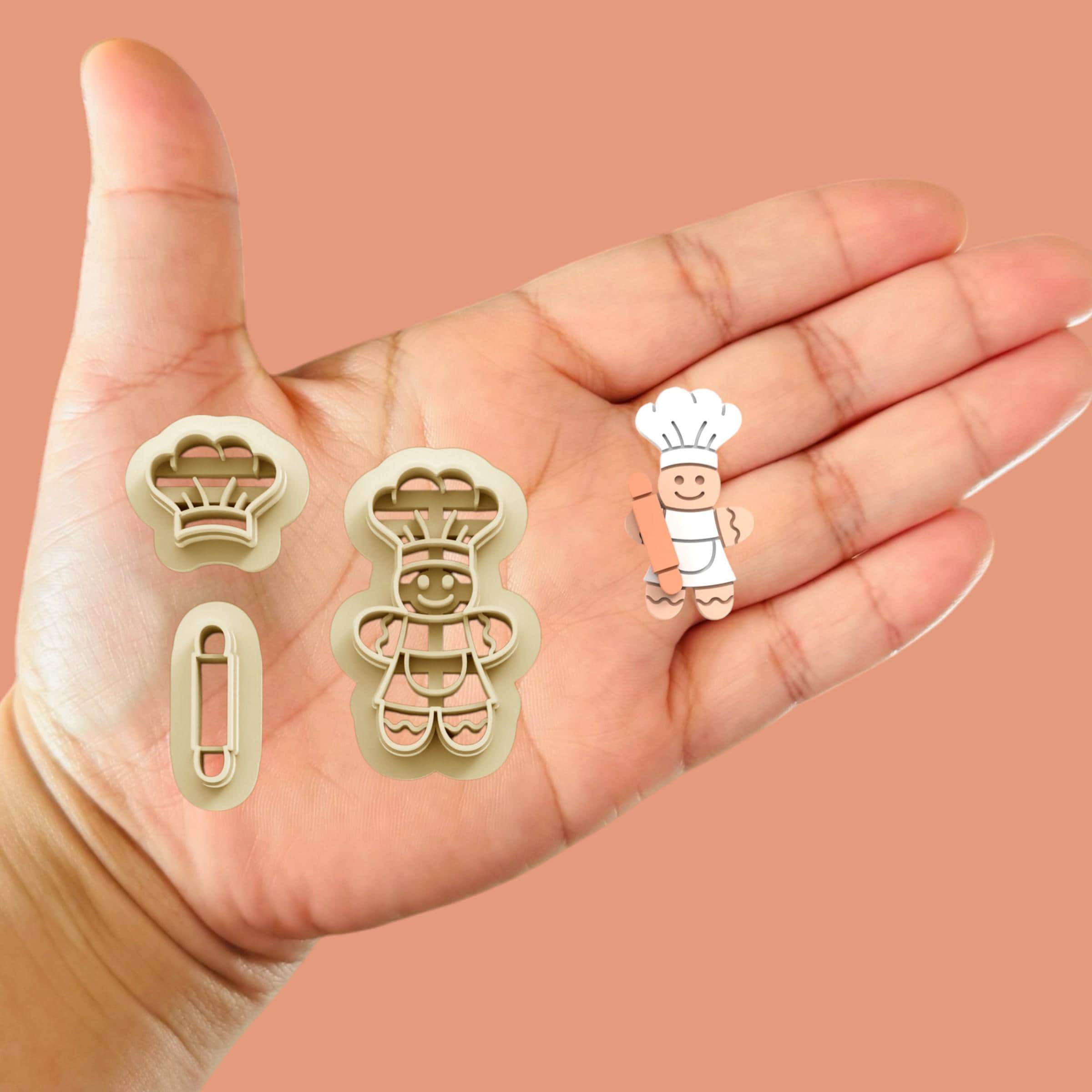 Gingerbread Cook Christmas Cutters Clay Cutter