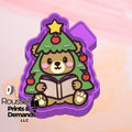 Christmas Bear Bookish Freshie Mold / Molder