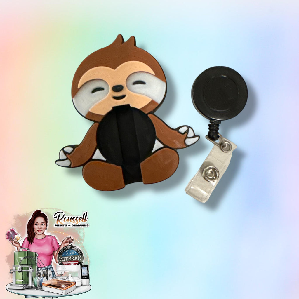 Sloth Badge reel holder.