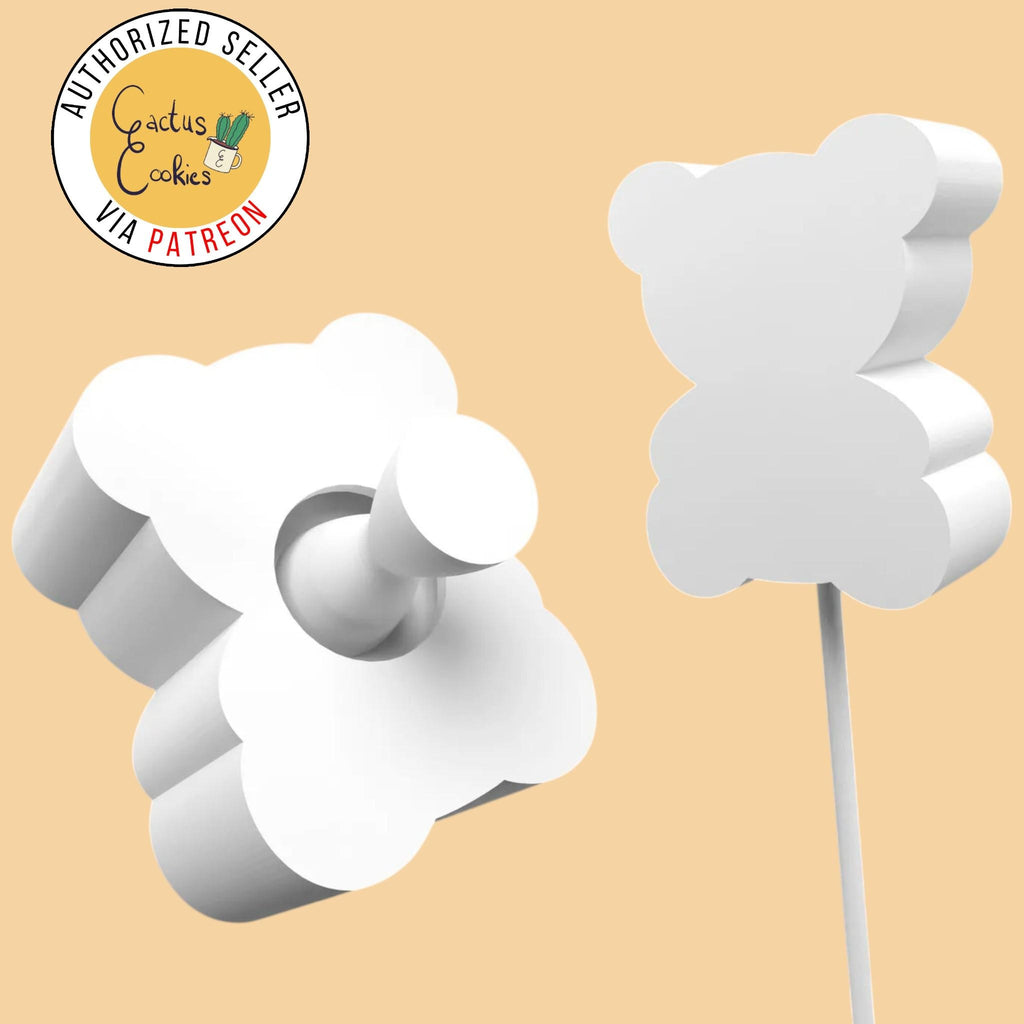 bear Cake pop mold 3d printed