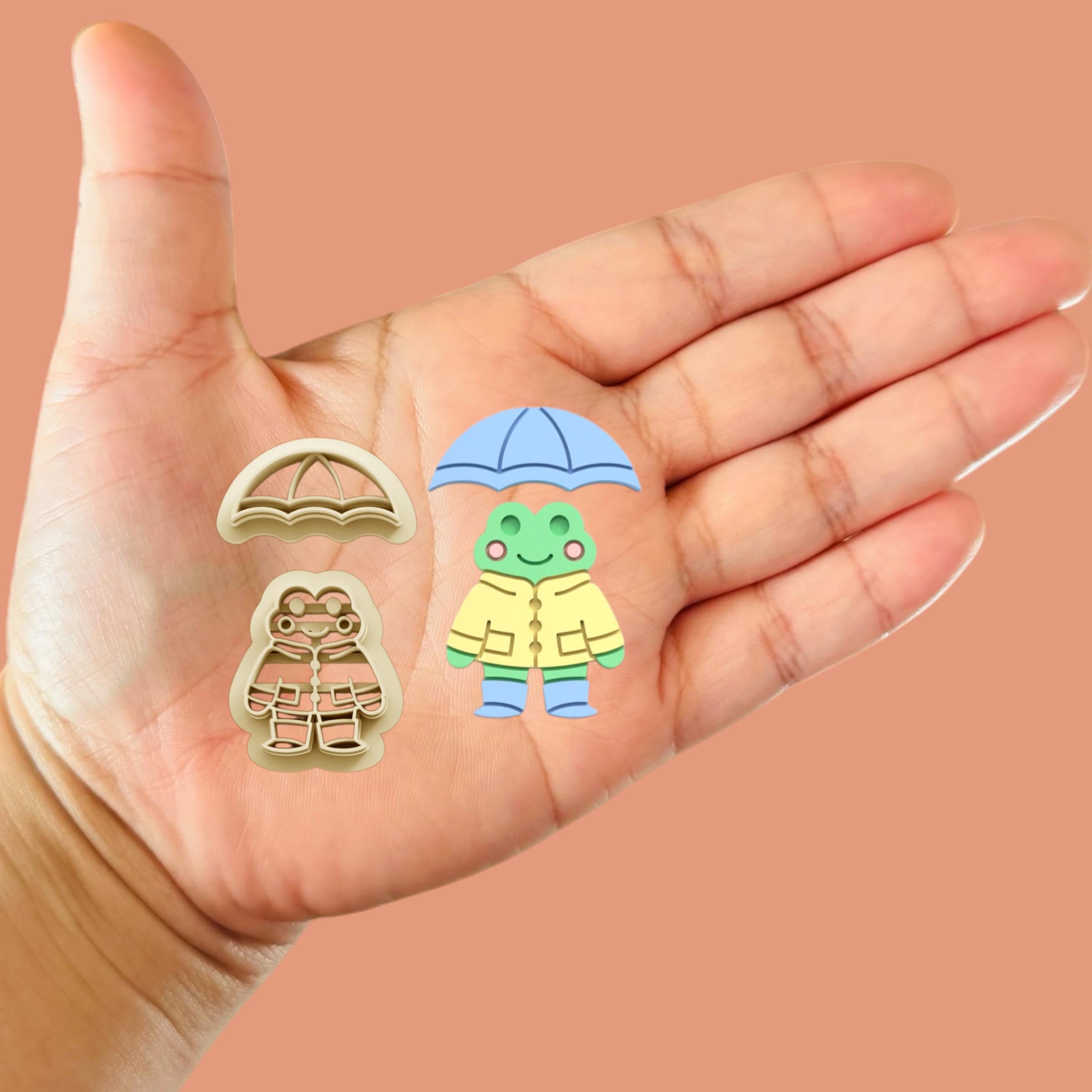 Toad in a Raincoat Clay Cutter