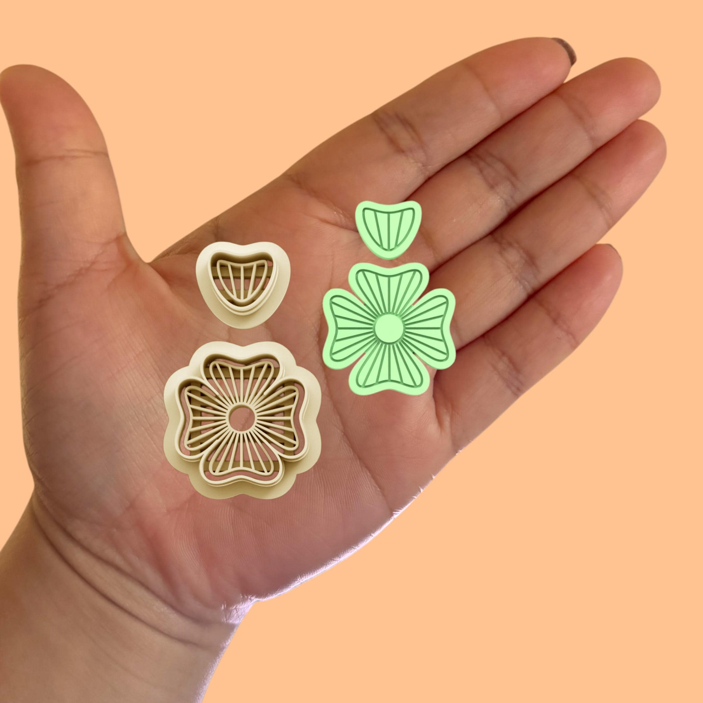 Clover Earring Combo B Polymer clay cutter