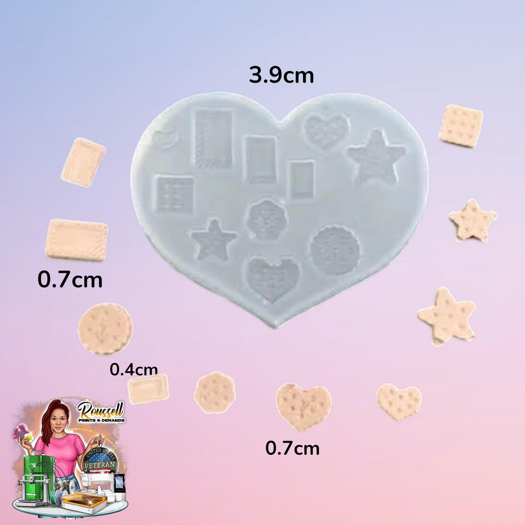 Mini crackers Silicone Mold