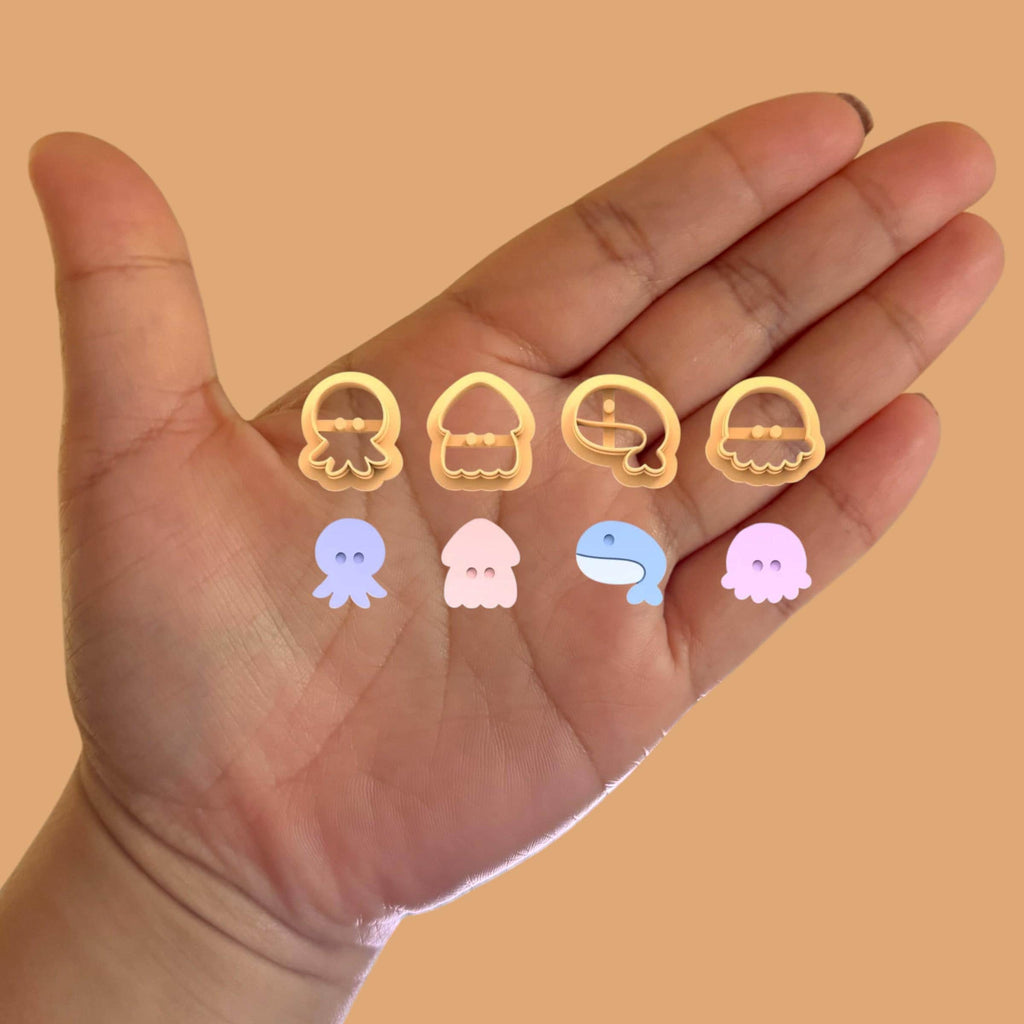 Chubby Sea Animals Pack A Clay Cutter, Summer Clay Cutters,