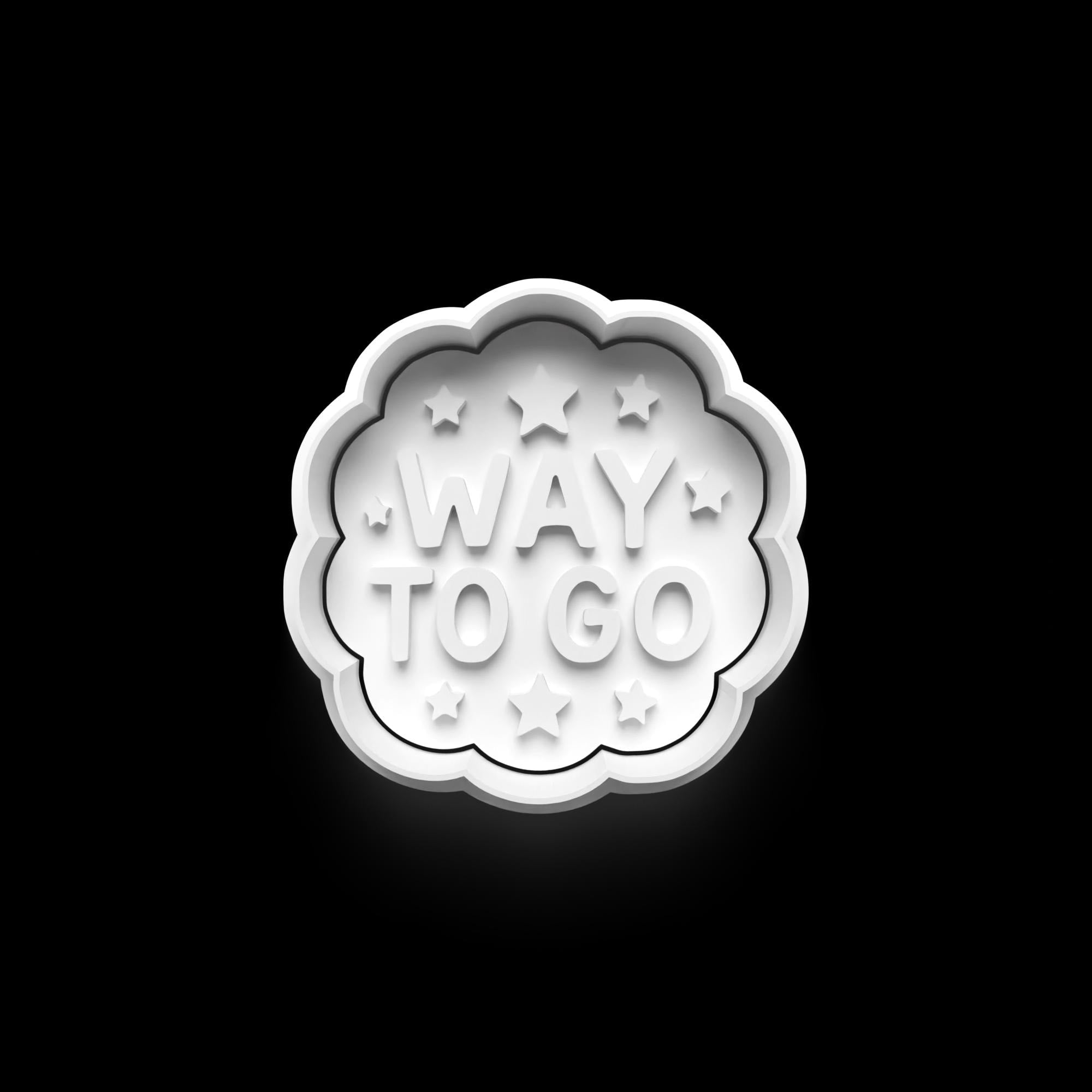 Congratulation  Theme Cookie Cutter: 3D Printed Fondant & Clay Cutter