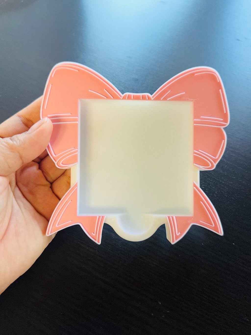 Ribbon  Sticky Note Holder 3d printed no resin added