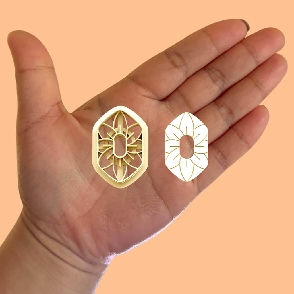 Flower Outline Shape C Polymer clay cutter