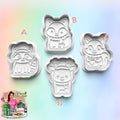 Christmas Animal  Cookie Cutter/ Clay Cutter: 3D Printed Fondant & Clay Cutter