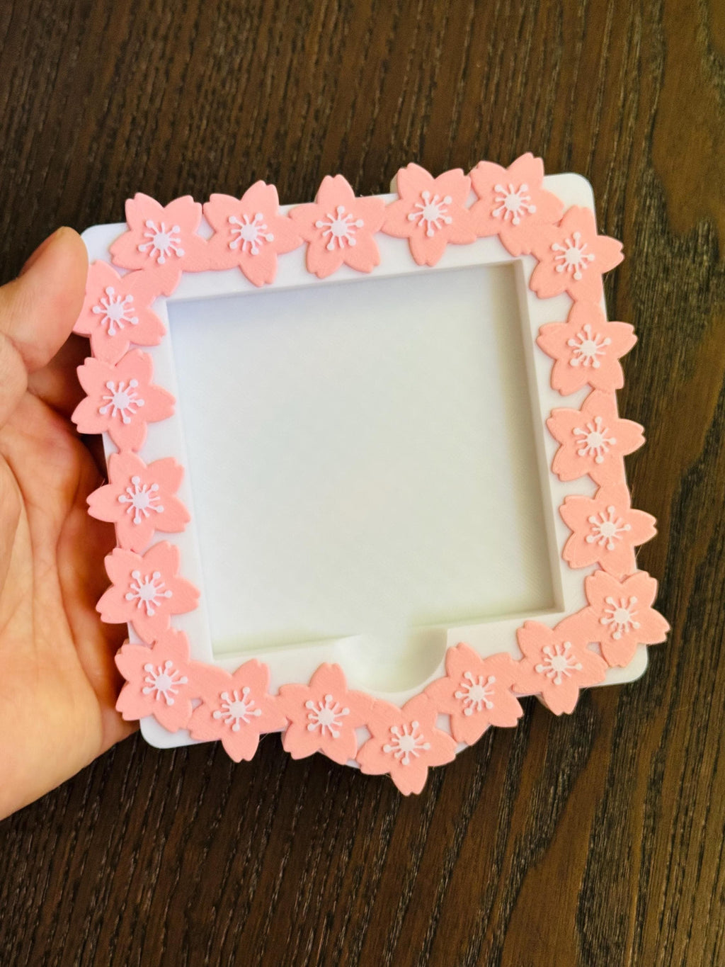 Cherry blossom  Sticky Note Holder 3d printed no resin added