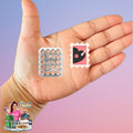 Valentine Stamp with Vinyl Record Polymer clay cutter