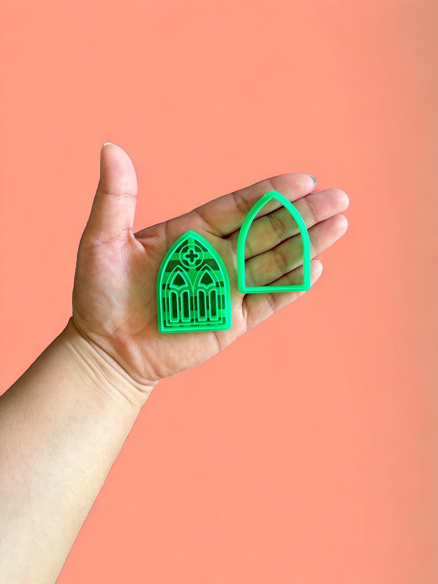 Gothic Cathedral Polymer Clay Cutter: Frame & Window
