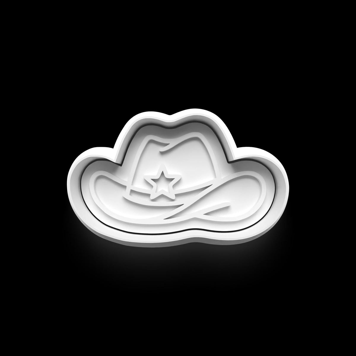 Cowgirl theme Cookie Cutter: 3D Printed Fondant Clay Cutter