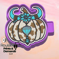 Cow Skull Pumpkin Freshie Silicon Mold / Molder