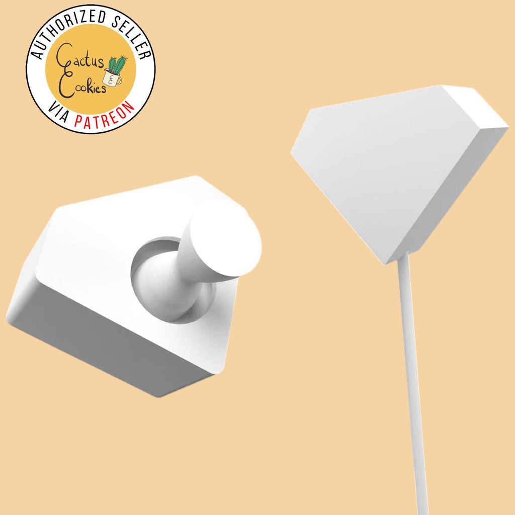 Diamond cloud Cake pop mold 3d printed